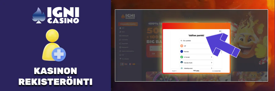 Igni Casino Pay’n’Play järjestelmä, rekisteröintiä ei tarvita